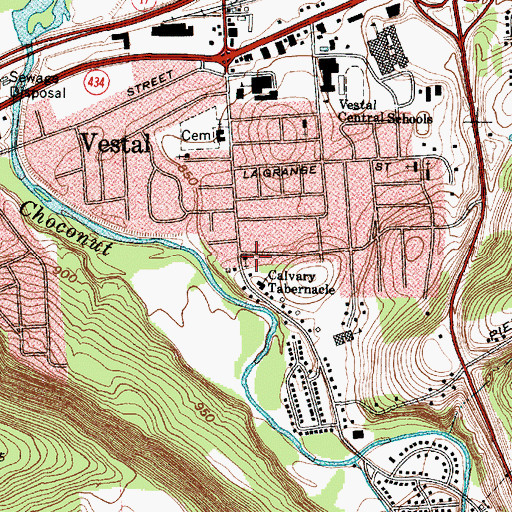 Topographic Map of Grace Lutheran Church, NY