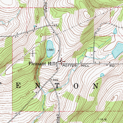 Topographic Map of Living Hope Alliance Church, NY