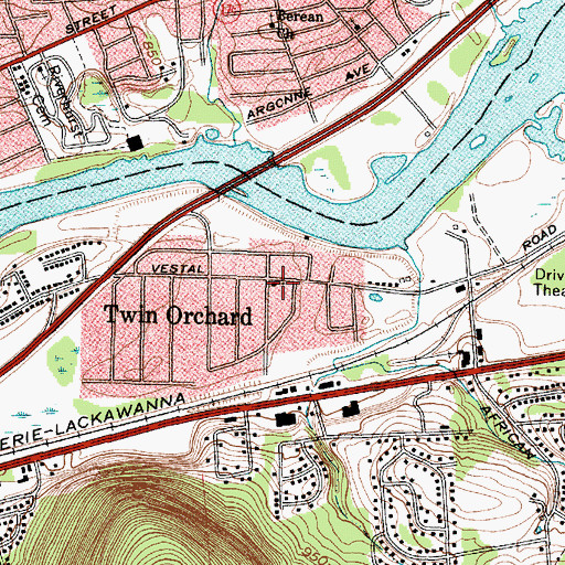 Topographic Map of New Hope Presbyterian Church, NY