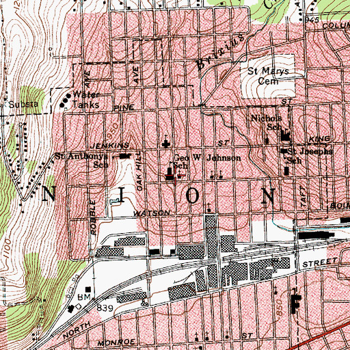 Topographic Map of New Life Ministries, NY