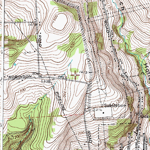 Topographic Map of United With Christ, NY