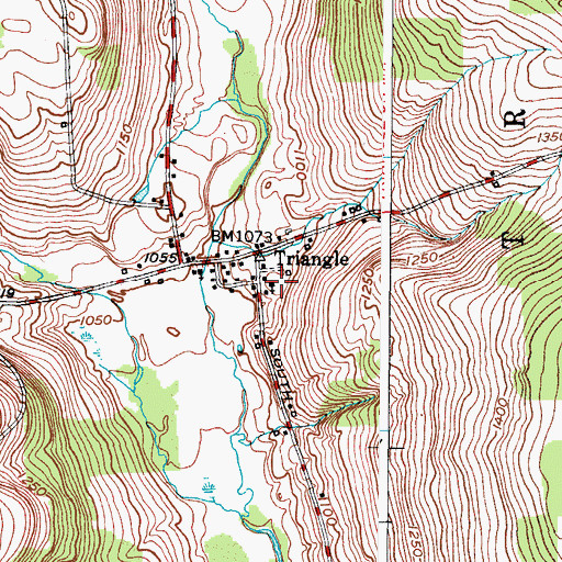 Topographic Map of Valley Chapel Church, NY