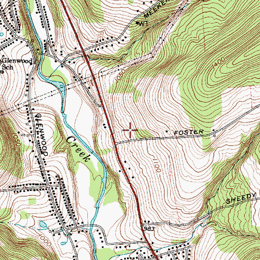 Topographic Map of Valleyview Alliance Church, NY