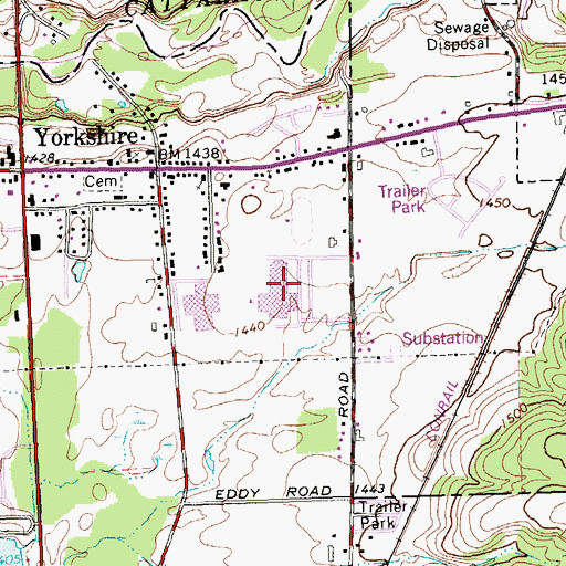 Topographic Map of Pioneer Senior High School, NY