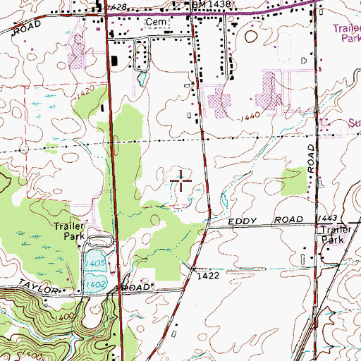 Topographic Map of Central Baptist Church, NY