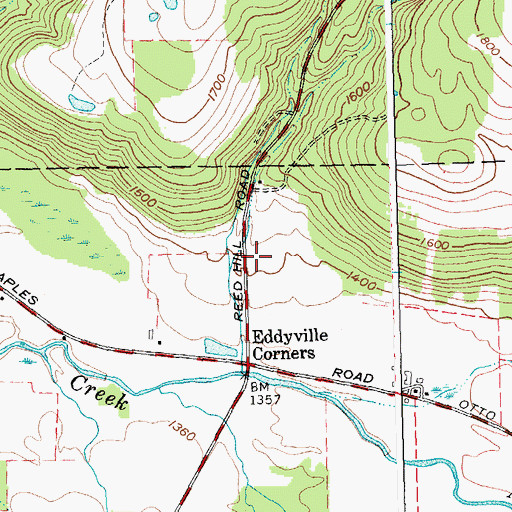 Topographic Map of Faith Baptist Church, NY