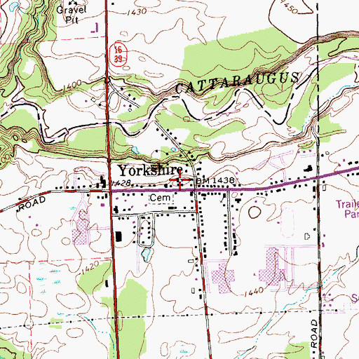 Topographic Map of Free Methodist Church, NY