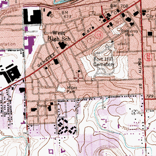 Topographic Map of Apostolic Church of the Lord, NY