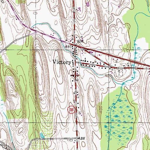 Topographic Map of Armour of Light Baptist Church, NY