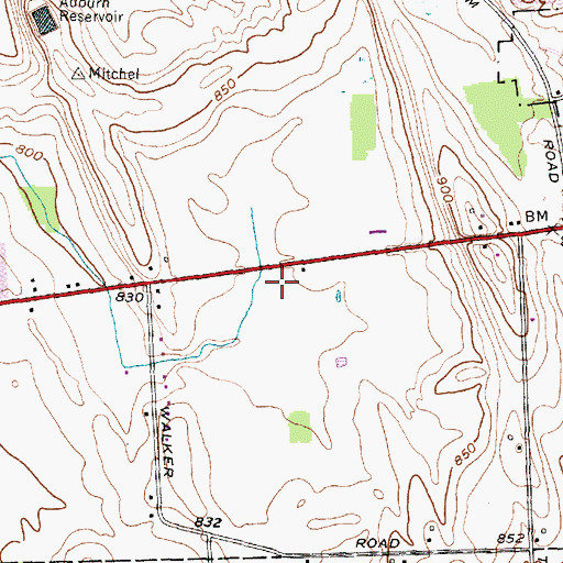 Topographic Map of Freedom Baptist Church, NY