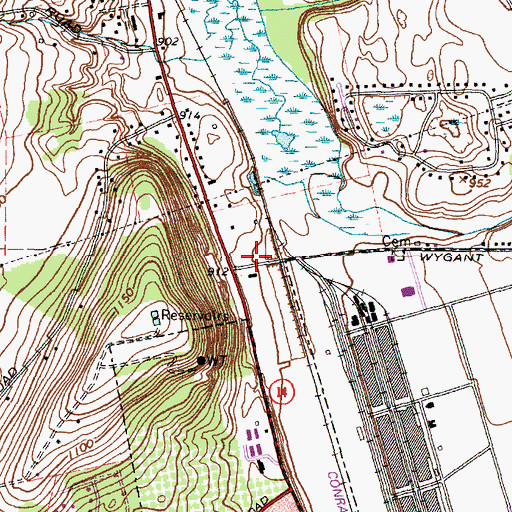 Topographic Map of Bible Baptist Church, NY