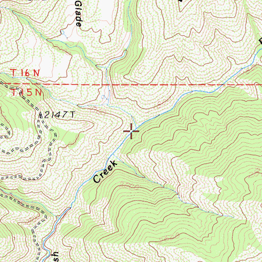 Topographic Map of East Fork Spanish Creek, CA