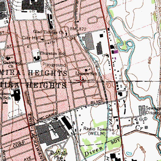 Topographic Map of Holy Trinity Orthodox Church, NY