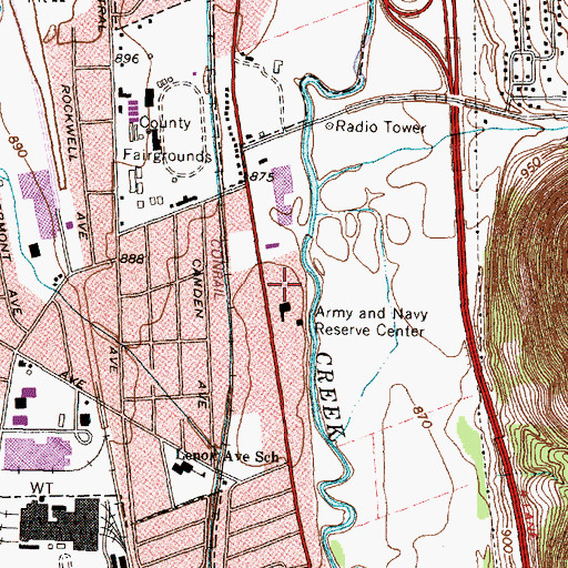 Topographic Map of Love Church, NY