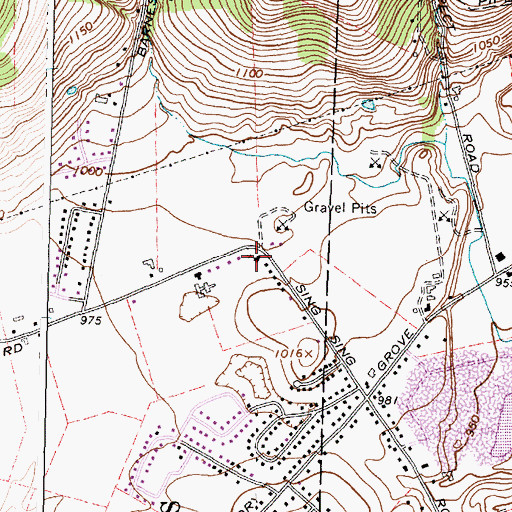 Topographic Map of Maranatha Bible Chapel, NY