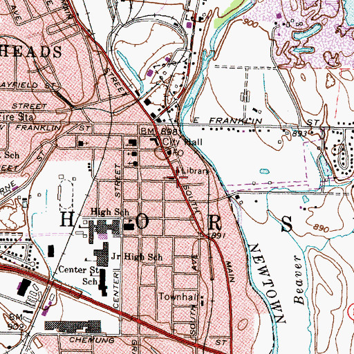 Topographic Map of Saint Matthew's Episcopal Church, NY