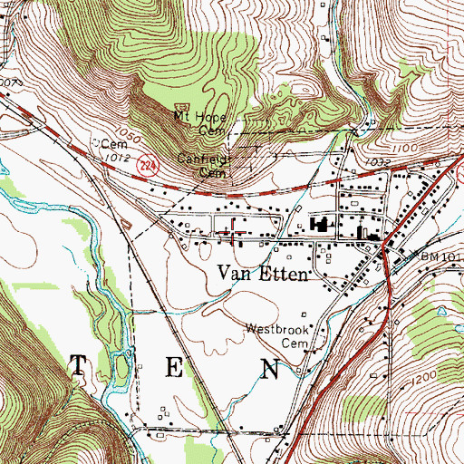 Topographic Map of Saint Pius X Church, NY