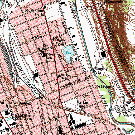 Topographic Map of Zion Temple of Jesus Christ, NY