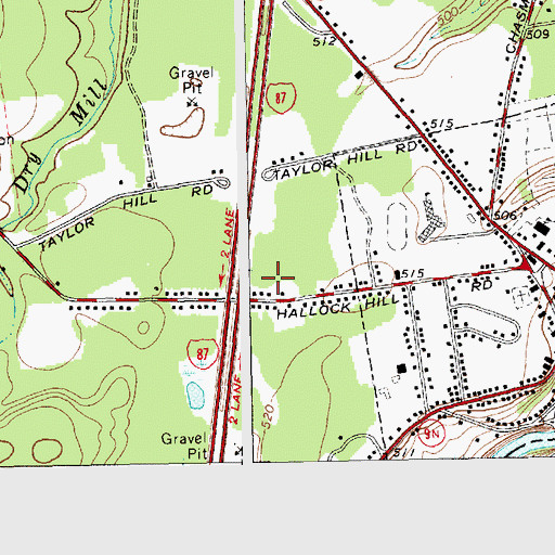 Topographic Map of Church of the Nazarene, NY