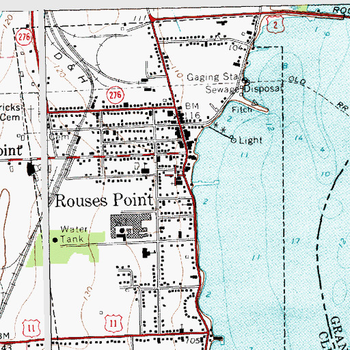Topographic Map of Saint Patrick's Parish Center, NY