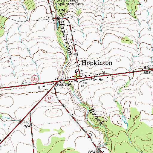 Topographic Map of First Congregational Church, NY
