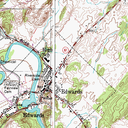 Topographic Map of New Beginnings Assembly of God, NY