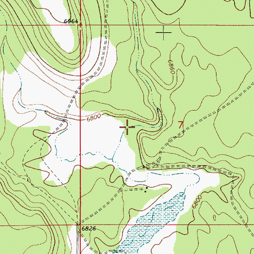 Topographic Map of Bargaman Draw, AZ