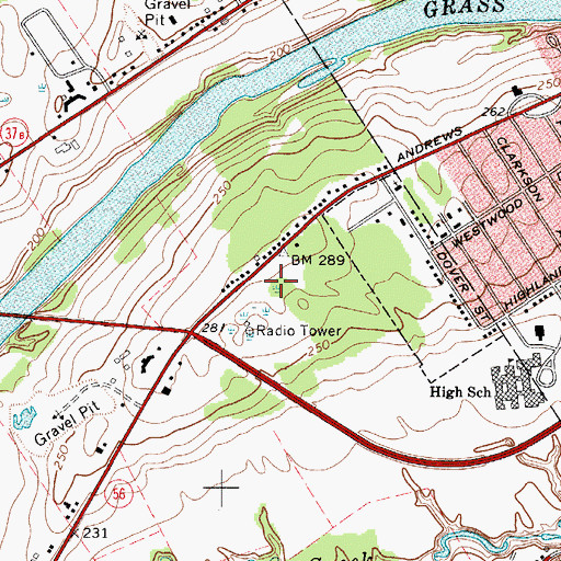 Topographic Map of New Testament Church, NY