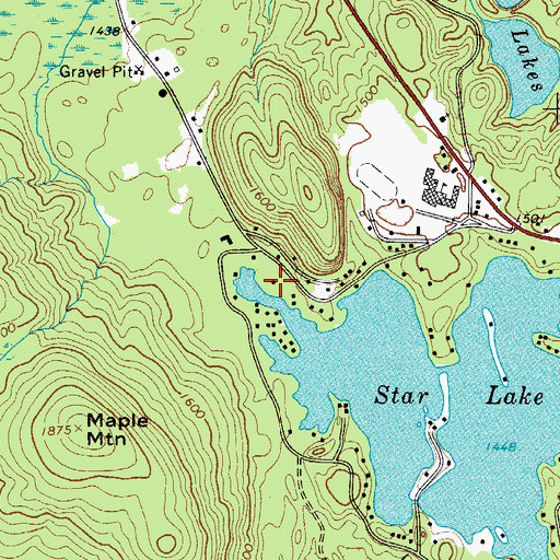 Topographic Map of Saint Huberts Church, NY