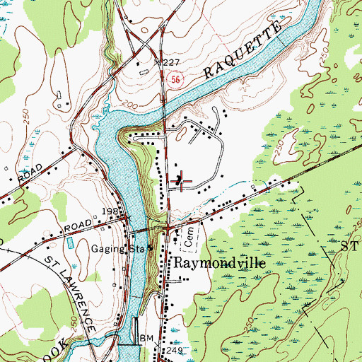 Topographic Map of Saint Raymond Church, NY