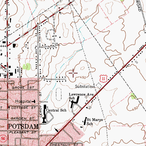 Topographic Map of The Church of Jesus Christ of Latter Day Saints, NY