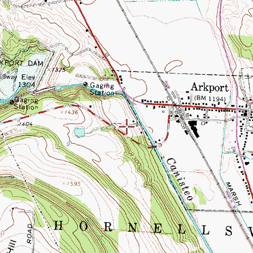 Topographic Map of Bishopville United Methodist Church, NY