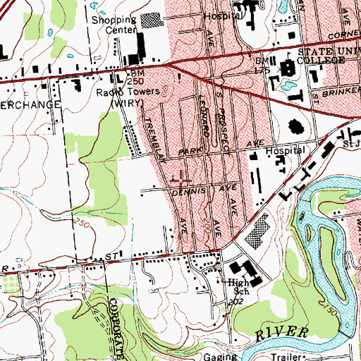 Topographic Map of The Church of Jesus Christ of Latter Day Saints, NY