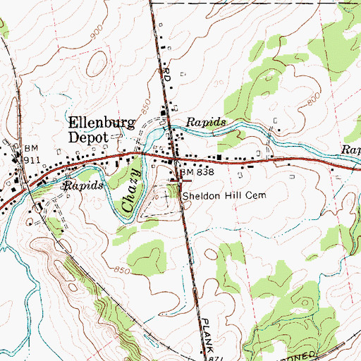 Topographic Map of Wesleyan Church, NY