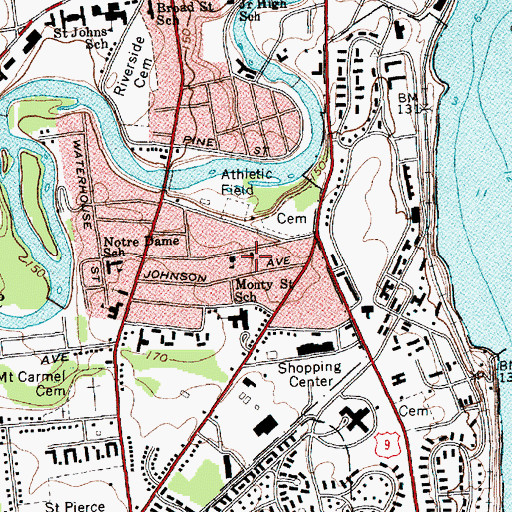 Topographic Map of Wesleyan Church, NY