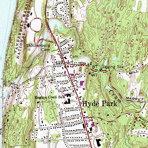 Topographic Map of Shawangunk Ridge School, NY