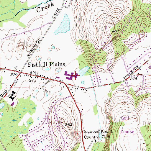 Topographic Map of Van Wyck Junior High School, NY