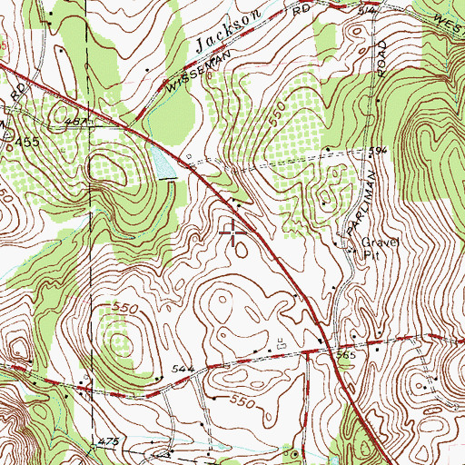 Topographic Map of Vail Farm Elementary School, NY