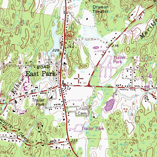 Topographic Map of Kinderhaus Montessori of Hyde Park, NY
