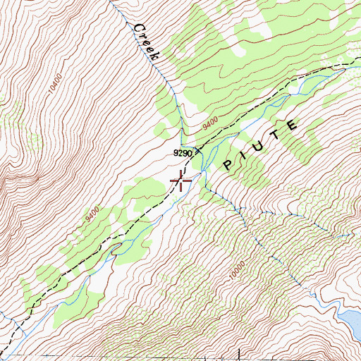 Topographic Map of East Pinnacles Creek, CA