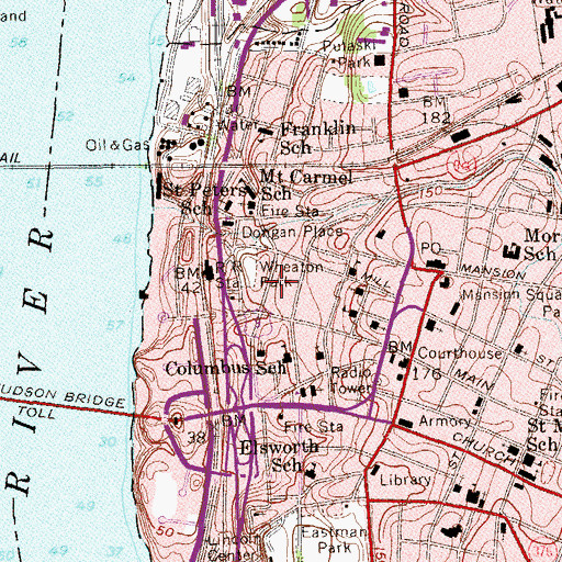 Topographic Map of Apostolic Church of Jesus Christ, NY