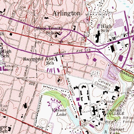 Topographic Map of God's Way Ministries, NY