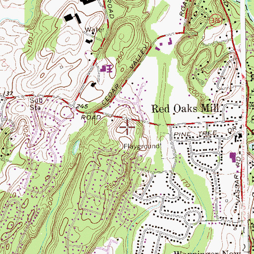 Topographic Map of Faith Assembly of God Church, NY