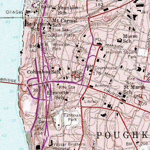 Topographic Map of Green Chapel Overcoming Church, NY