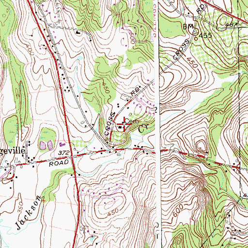 Topographic Map of Trinity United Methodist Church, NY