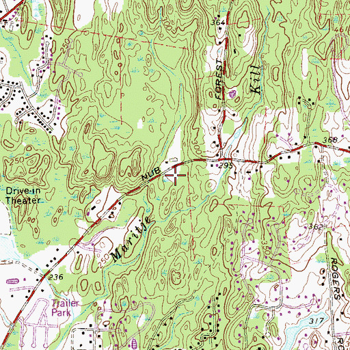 Topographic Map of Resurrection Bible Church, NY
