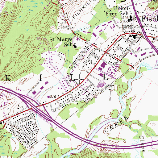 Topographic Map of Church of the Nazarene, NY
