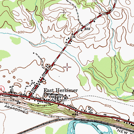 Topographic Map of Herkimer Elementary School, NY
