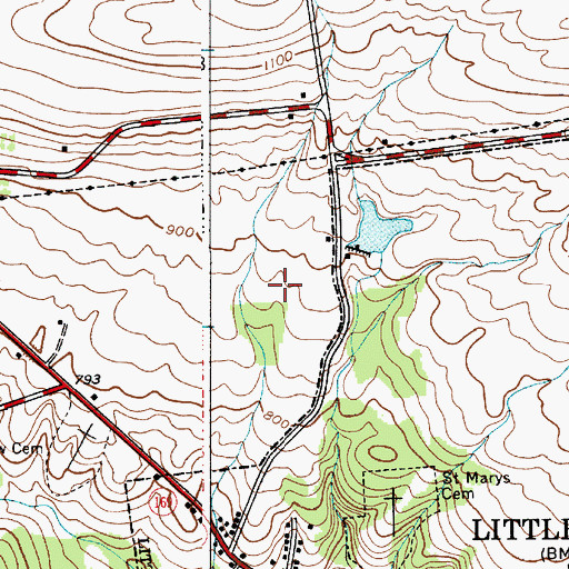 Topographic Map of Little Falls Middle School, NY
