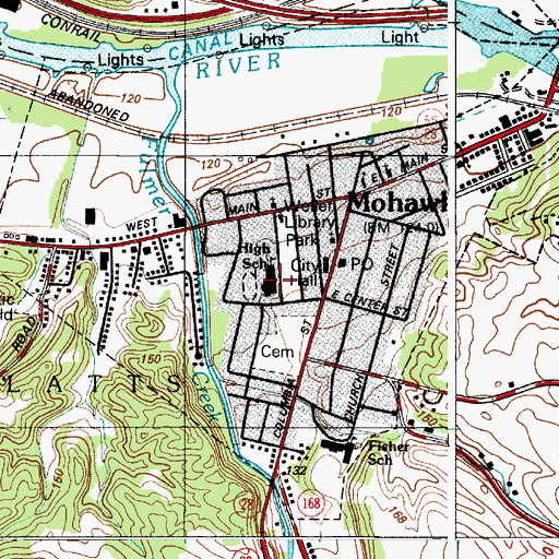 Topographic Map of Gregory B Jarvis Junior - Senior High School, NY